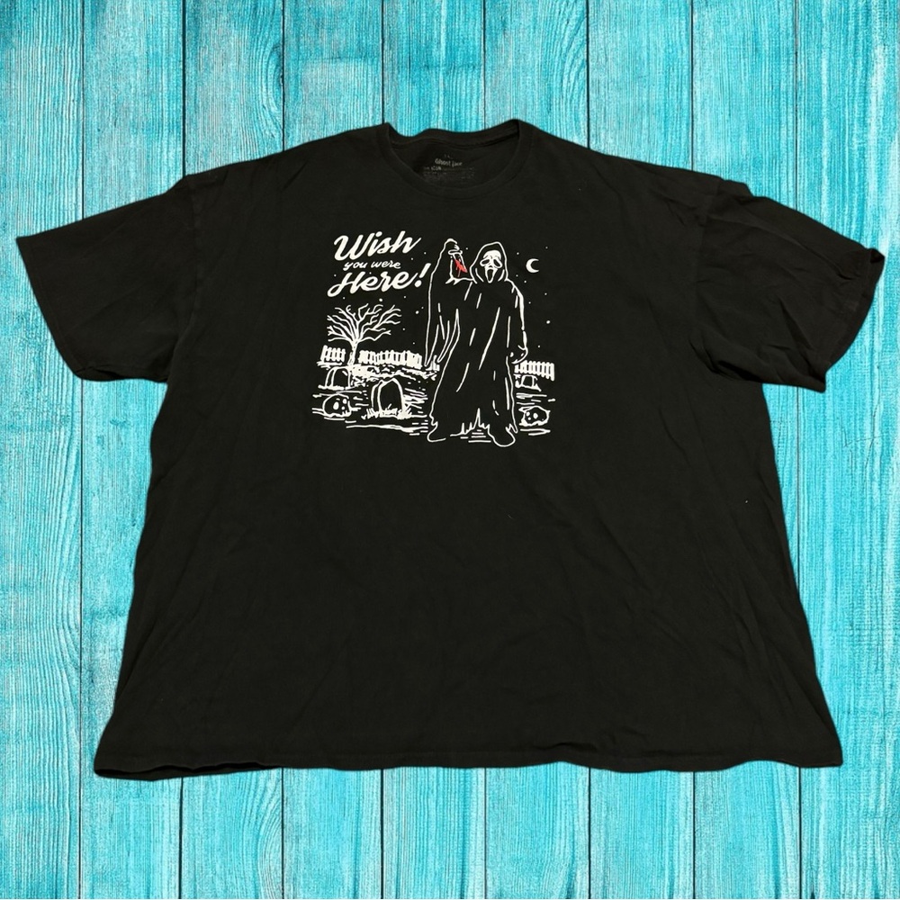 Ghostface Scream Movie Shirt Halloween Horror Spooky Ghost Face Mask Fright Rags